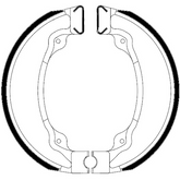 Ganasce Freno FERODO ECO FSB958A Posteriore per KYMCO AGILITY 4T EURO3 125 2006 - 2008